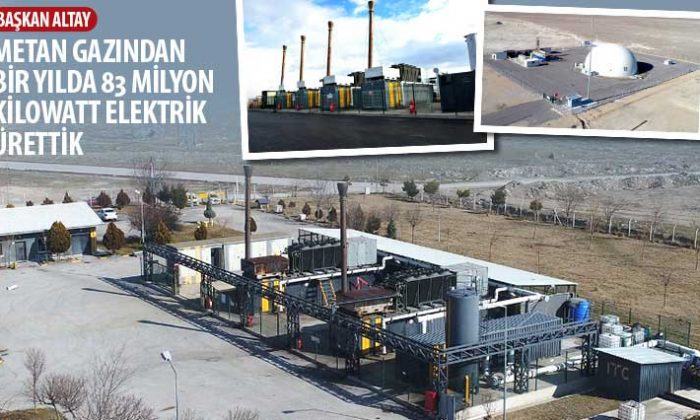 Başkan Altay: “Metan Gazından Bir Yılda 83 Milyon Kilowatt Elektrik Ürettik”