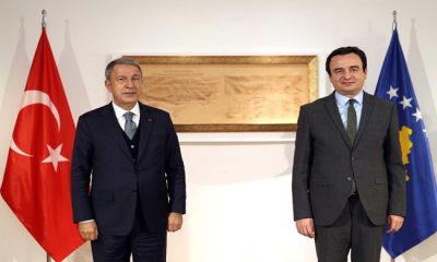 Millî Savunma Bakanı Hulusi Akar, Kosova Başbakanı Albin Kurti ile Bir Araya Geldi