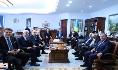 Türkiye – Kazakistan Parlamentolar arası Dostluk Grubu, Kazakistan Ankara Büyükelçisi Abzal Saparbekuly’u ziyaret ettiler