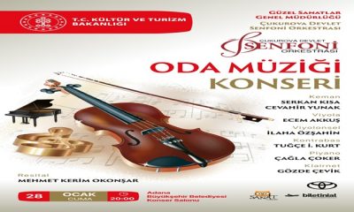 Kara Karayev ve Soltan Hacıbeyovun ölmez eserlerinden ibaret Çukurova Devlet Senfoni Orkestrasının “Oda müziği konseri”