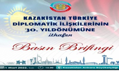 Kazakistan Türkiye Diplomatik İlişkilerinin 30.Yıldönümüne İthafen Basın Birifingi