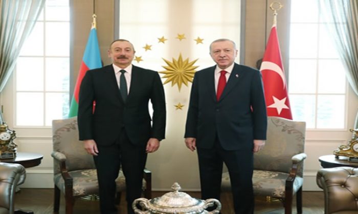 Cumhurbaşkanı Erdoğan, Azerbaycan Cumhurbaşkanı Aliyev ile görüştü