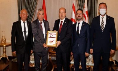 Cumhurbaşkanı Ersin Tatar, Kahramanmaraş Türk Silahlı Kuvvetlerini Güçlendirme Vakfı Başkanı Rüstem Özen ve beraberindeki heyeti kabul etti