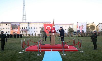 Millî Savunma Bakanı Hulusi Akar, Cumhurbaşkanımız Sn. Erdoğan Adına 3’üncü Topçu Alay Komutanlığına Sancak Tevdi Etti