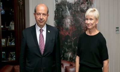 Cumhurbaşkanı Ersin Tatar, Norveç Büyükelçisi Lajla Brandt Jakhelln’i kabul etti