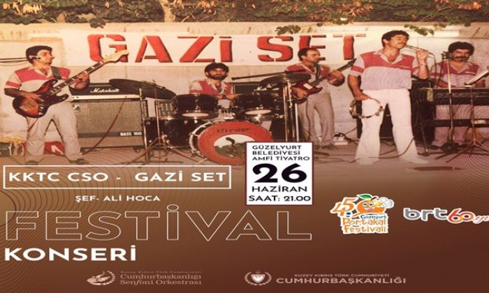 KKTC CSO Gazi Set Orkestrası ile konser veriyor