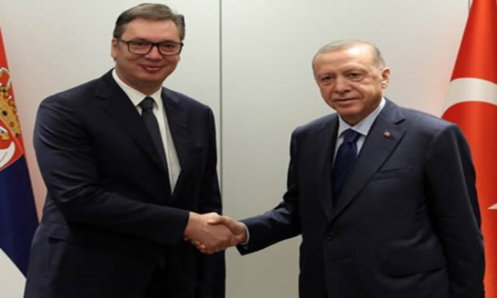 Cumhurbaşkanı Erdoğan, Sırbistan Cumhurbaşkanı Vucic ile bir araya geldi