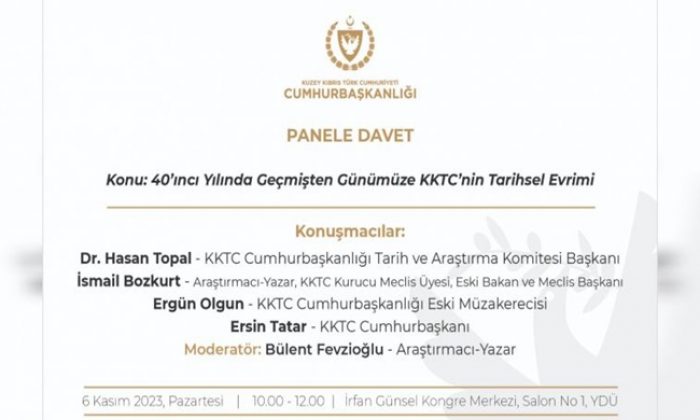 “40’ncı Yılında Geçmişten Günümüze KKTC’nin Tarihsel Evrimi” konulu panel düzenleniyor