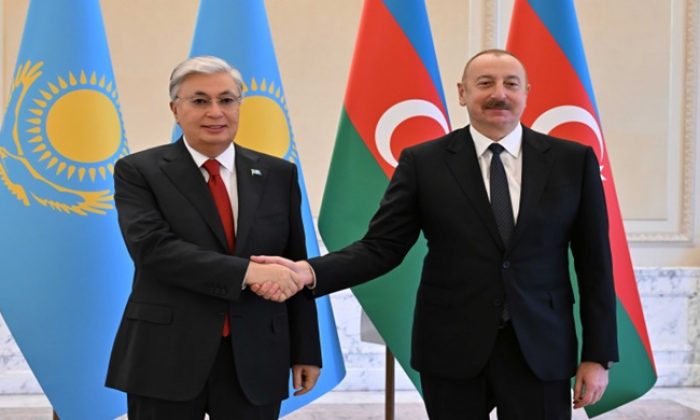 Kassym-Jomart Tokayev ve İlham Aliyev görüştü